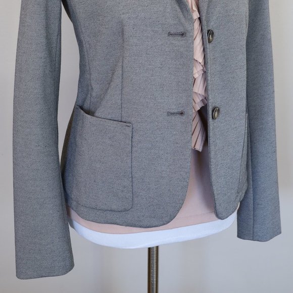 GAP Size 6 Gray Academy Blazer Suit Jacket Career - Picture 6 of 11